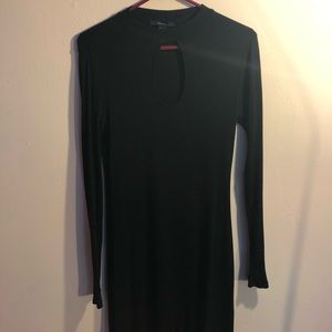 LAST WEEK AVAILABLE - Keyhole Mock Neck Shift